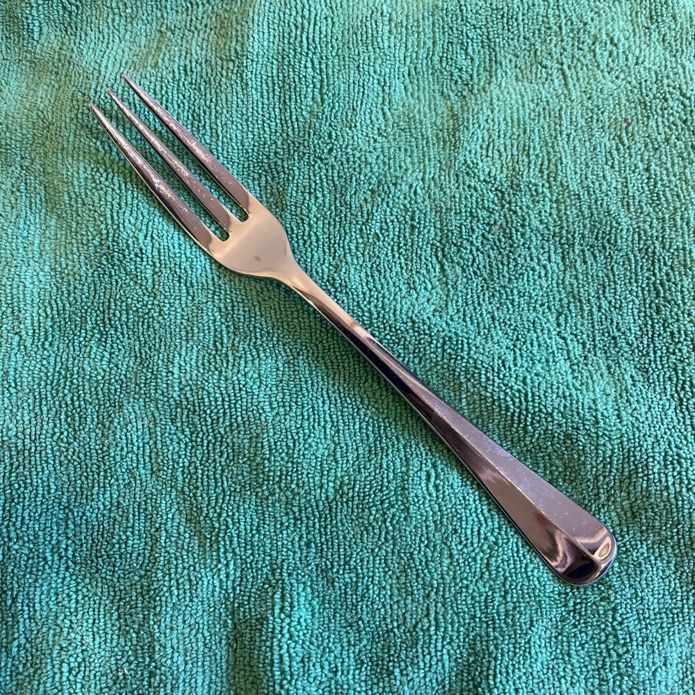 Gorham Colonial Tipt Stainless Steel 3 Tine Dinner Fork Glossy Finish 8 1/8"